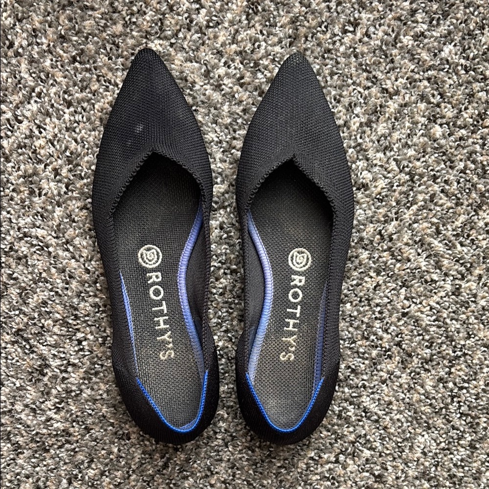 Rothy's The Point Women's Washable Black Flats
